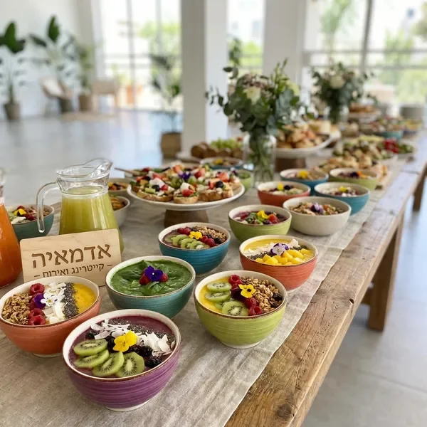 קערות סמוזי צבעוניות